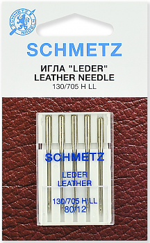 Иглы для швейных машин Schmetz №80 для кожи