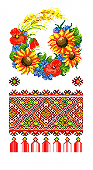 Канва/ткань с рисунком Каролинка КРК-2010 рушник