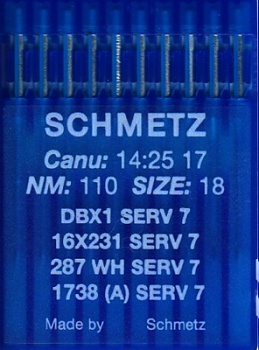 Иглы для промышленных машин Schmetz DBx1 SERV7 №110