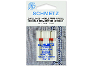 Иглы для швейных машин Schmetz №100/2.5 двойные