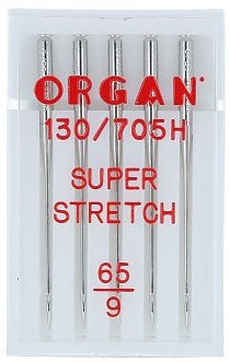 Иглы для швейных машин Organ №65 для эластичных тканей
