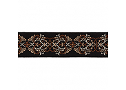 Жаккардовая лента Gamma TRJ-85 коричневая/бежевая