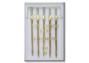 Иглы для швейных машин Organ TOP STITCH Titanium №100 5 шт 5616100